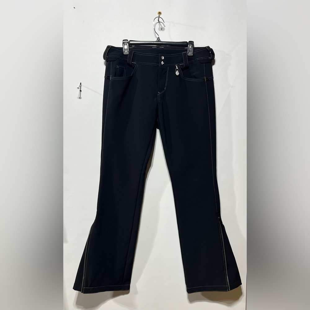 Volcom Battle Stretch Skinny Snow Pants In‎ Black Womens Waist 32 Inseam 34”